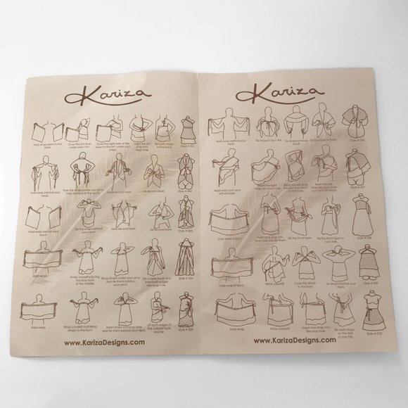 Kariza Designs - Vintage Convertible Floral Wrap (with Booklet) - Picture 2 of 9